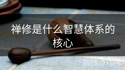 禅修是什么智慧体系的核心