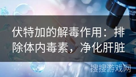 伏特加的解毒作用：排除体内毒素，净化肝脏