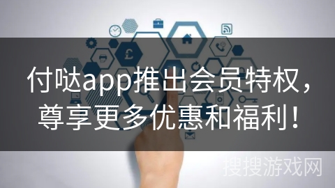付哒app推出会员特权，尊享更多优惠和福利！