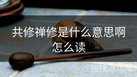 共修禅修是什么意思啊怎么读