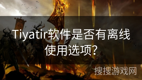 Tiyatir软件是否有离线使用选项? Tiyatir软件是否有离线使用选项?
