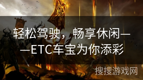 轻松驾驶，畅享休闲——ETC车宝为你添彩