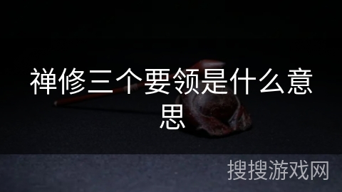 禅修三个要领是什么意思 禅修三个要领是什么意思