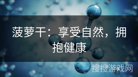 菠萝干:享受自然,拥抱健康 菠萝干:享受自然,拥抱健康