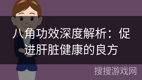 八角功效深度解析：促进肝脏健康的良方