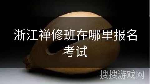 浙江禅修班在哪里报名考试