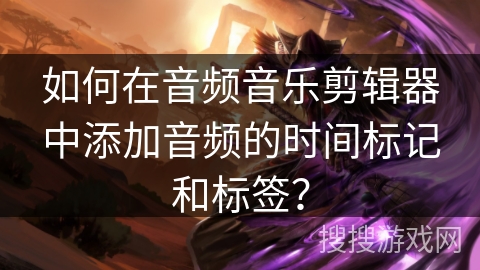 如何在音频音乐剪辑器中添加音频的时间标记和标签？