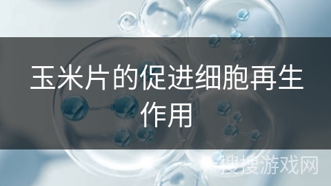 玉米片的促进细胞再生作用