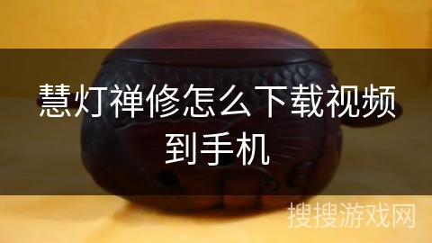 慧灯禅修怎么下载视频到手机 慧灯禅修怎么下载视频到手机