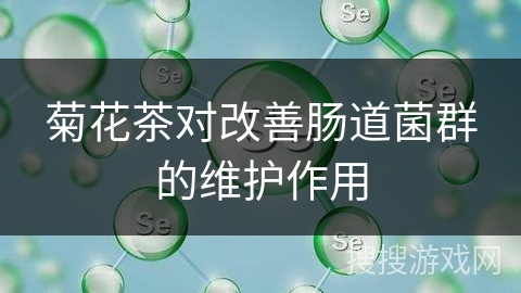 菊花茶对改善肠道菌群的维护作用