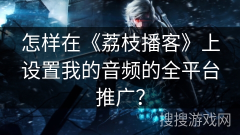 怎样在《荔枝播客》上设置我的音频的全平台推广？