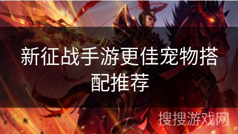 新征战手游更佳宠物搭配推荐