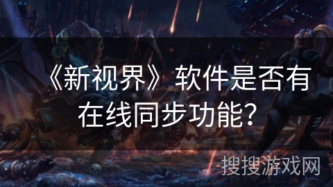 《新视界》软件是否有在线同步功能？