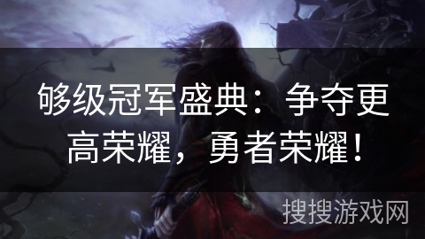 够级冠军盛典：争夺更高荣耀，勇者荣耀！