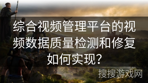 综合视频管理平台的视频数据质量检测和修复如何实现？