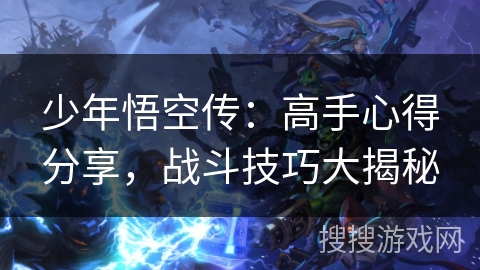 少年悟空传：高手心得分享，战斗技巧大揭秘