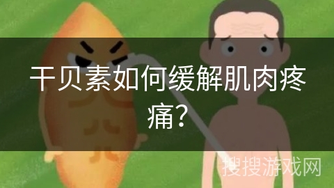 干贝素如何缓解肌肉疼痛？