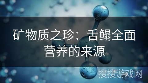 矿物质之珍：舌鳎全面营养的来源