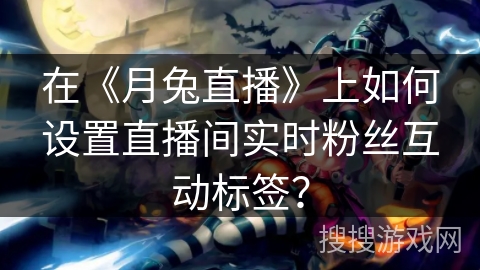 在《月兔直播》上如何设置直播间实时粉丝互动标签？