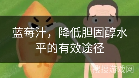 蓝莓汁，降低胆固醇水平的有效途径