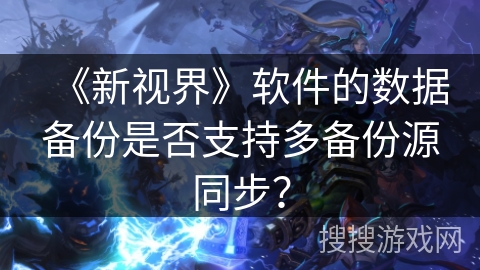 《新视界》软件的数据备份是否支持多备份源同步？