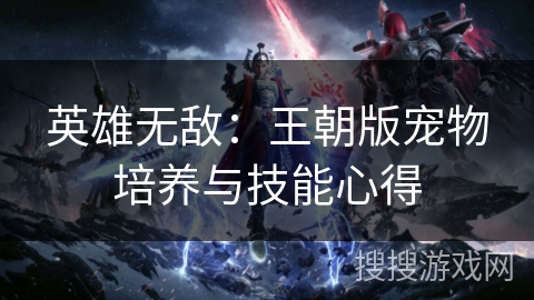 英雄无敌：王朝版宠物培养与技能心得