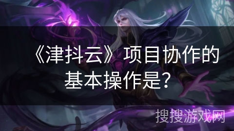 《津抖云》项目协作的基本操作是？