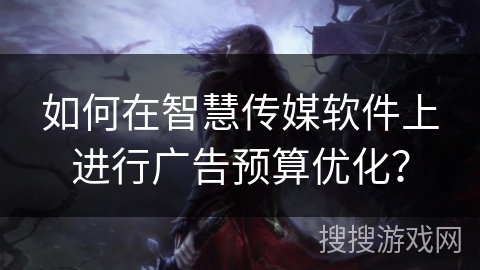 如何在智慧传媒软件上进行广告预算优化？
