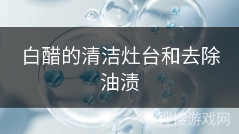 白醋的清洁灶台和去除油渍