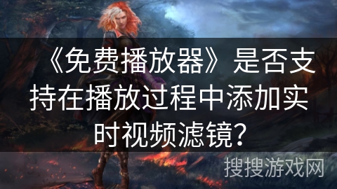 《免费播放器》是否支持在播放过程中添加实时视频滤镜？