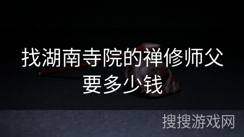 找湖南寺院的禅修师父要多少钱