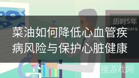 菜油如何降低心血管疾病风险与保护心脏健康