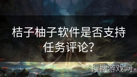 桔子柚子软件是否支持任务评论? 桔子柚子软件是否支持任务评论?