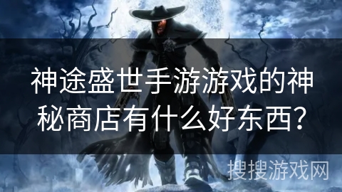 神途盛世手游游戏的神秘商店有什么好东西？