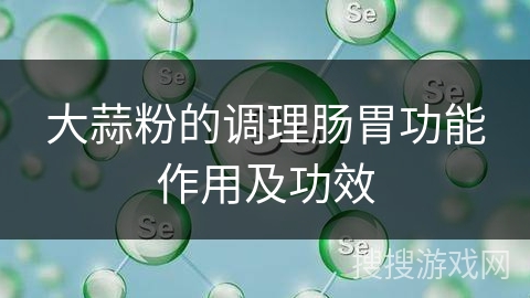 大蒜粉的调理肠胃功能作用及功效
