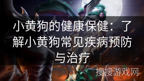 小黄狗的健康保健:了解小黄狗常见疾病预防与治疗 小黄狗的健康保健:了解小黄狗常见疾病预防与治疗