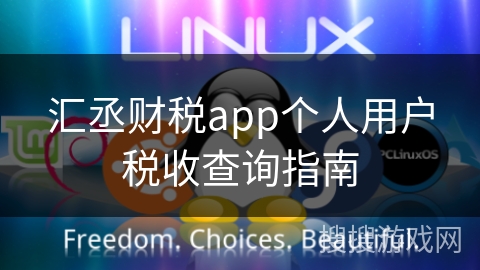 汇丞财税app个人用户税收查询指南