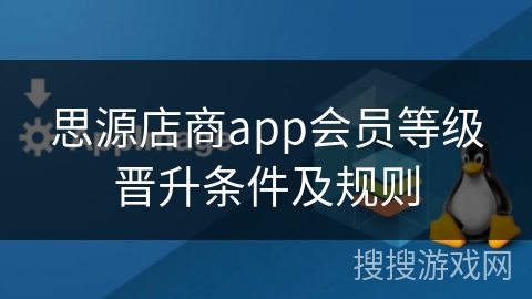 思源店商app会员等级晋升条件及规则