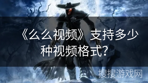 《么么视频》支持多少种视频格式? 《么么视频》支持多少种视频格式?