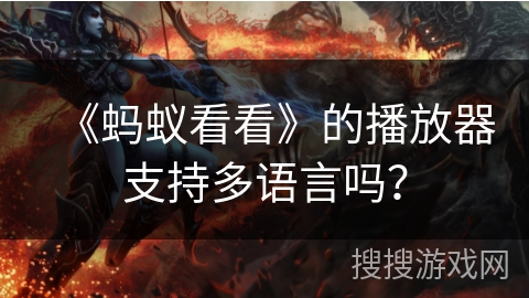 《蚂蚁看看》的播放器支持多语言吗? 《蚂蚁看看》的播放器支持多语言吗?