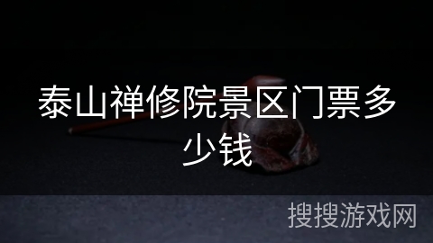 泰山禅修院景区门票多少钱