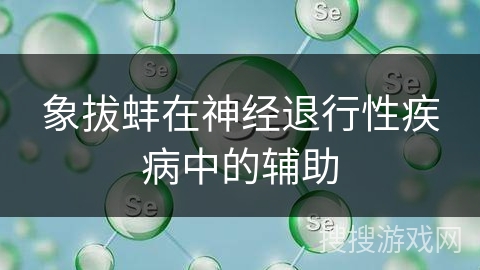 象拔蚌在神经退行性疾病中的辅助