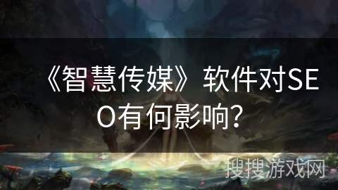 《智慧传媒》软件对SEO有何影响？