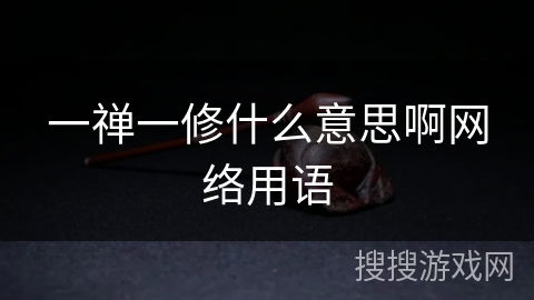 一禅一修什么意思啊网络用语 一禅一修什么意思啊网络用语