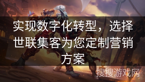 实现数字化转型，选择世联集客为您定制营销方案