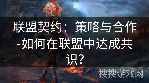 联盟契约：策略与合作-如何在联盟中达成共识？