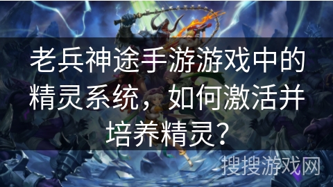 老兵神途手游游戏中的精灵系统，如何激活并培养精灵？