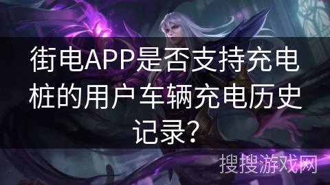 街电APP是否支持充电桩的用户车辆充电历史记录？