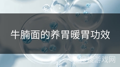 牛腩面的养胃暖胃功效