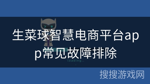 生菜球智慧电商平台app常见故障排除